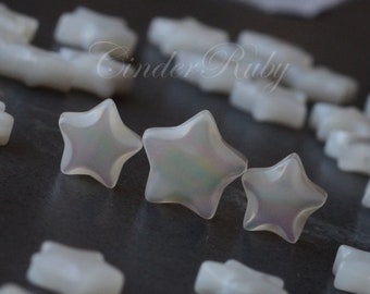 White Shell Stars, 8/10 mm,