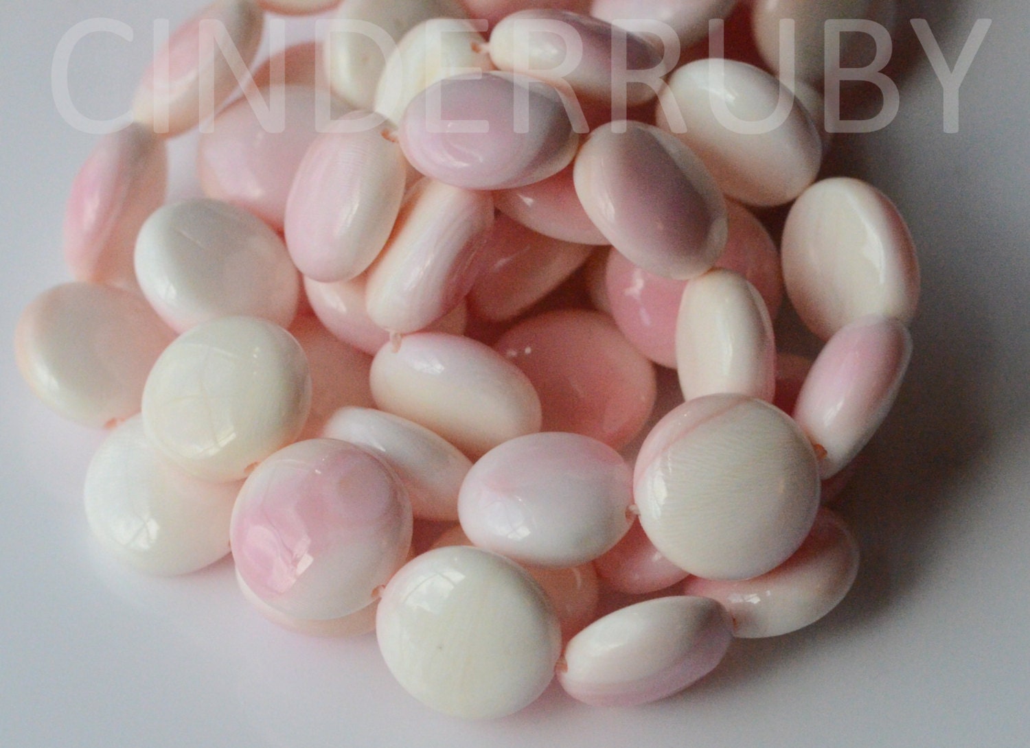 Queen Conch Shell Coin Beads;Pink Conch Shell Rondelles,Pink MOP Rond…