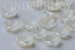 Exquisite Natural White Flower Beads,White Mother of Pearl Bowl Flowers,Engraved MOP Beads,White Cap Beads,6/8/10 mm,Untreated 