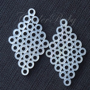 White Mop Rhombus - Etsy