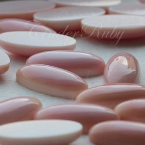 10x22 mm Pink Conch Long Oval Cabochons