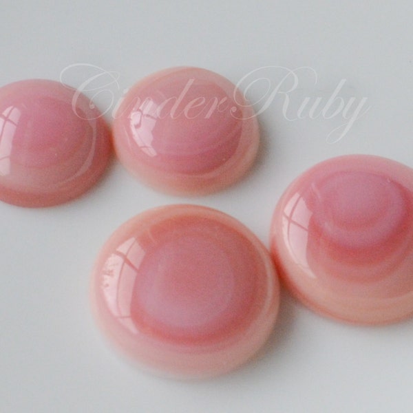 Pink Queen Conch Round Cabochon for Stud Earrings and ring, Pink MOP Round Cabochon, 12/15 mm