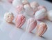 Conch Shell Tulips, Vintage Tulip Beads,Natural Pink MOP Flowers,8x11 mm,Full Drilled Hand Carved Tulips 