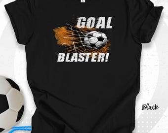 クールでグランジなサッカーTシャツ「ゴールブラスター」Nothing But Netデザインサッカー愛好家向けシャツスピード感のあるグラフィックTシャツサッカーファンや愛好家へのギフト