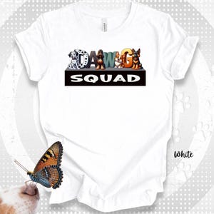 Camiseta DAWG SQUAD Camiseta de raza de perro estilo dibujos animados Regalo para amantes de los perros y dueños de mascotas DAWG es el mundo Perros campeones favoritos en exhibición Tee