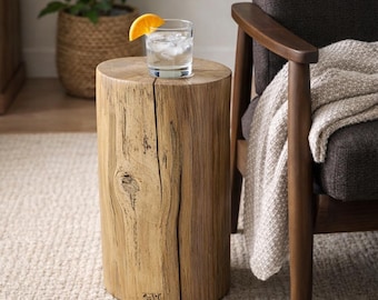 Stump Side Table Natural - Poplar