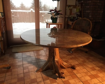 Dave & Sarah's Tree Stump Dining Table - Oak