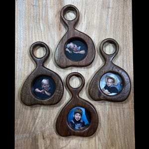 Small picture frames in solid Black Walnut