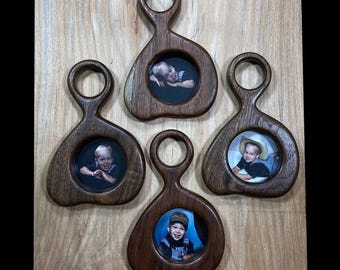 Small picture frames in solid Black Walnut