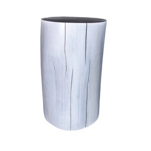 Stump Side Table White Washed - Poplar