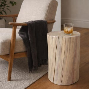 Stump Side Table Natural - Poplar