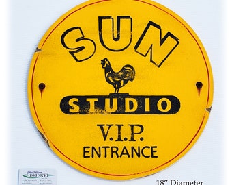 Sun Records Studio sign 18" diameter