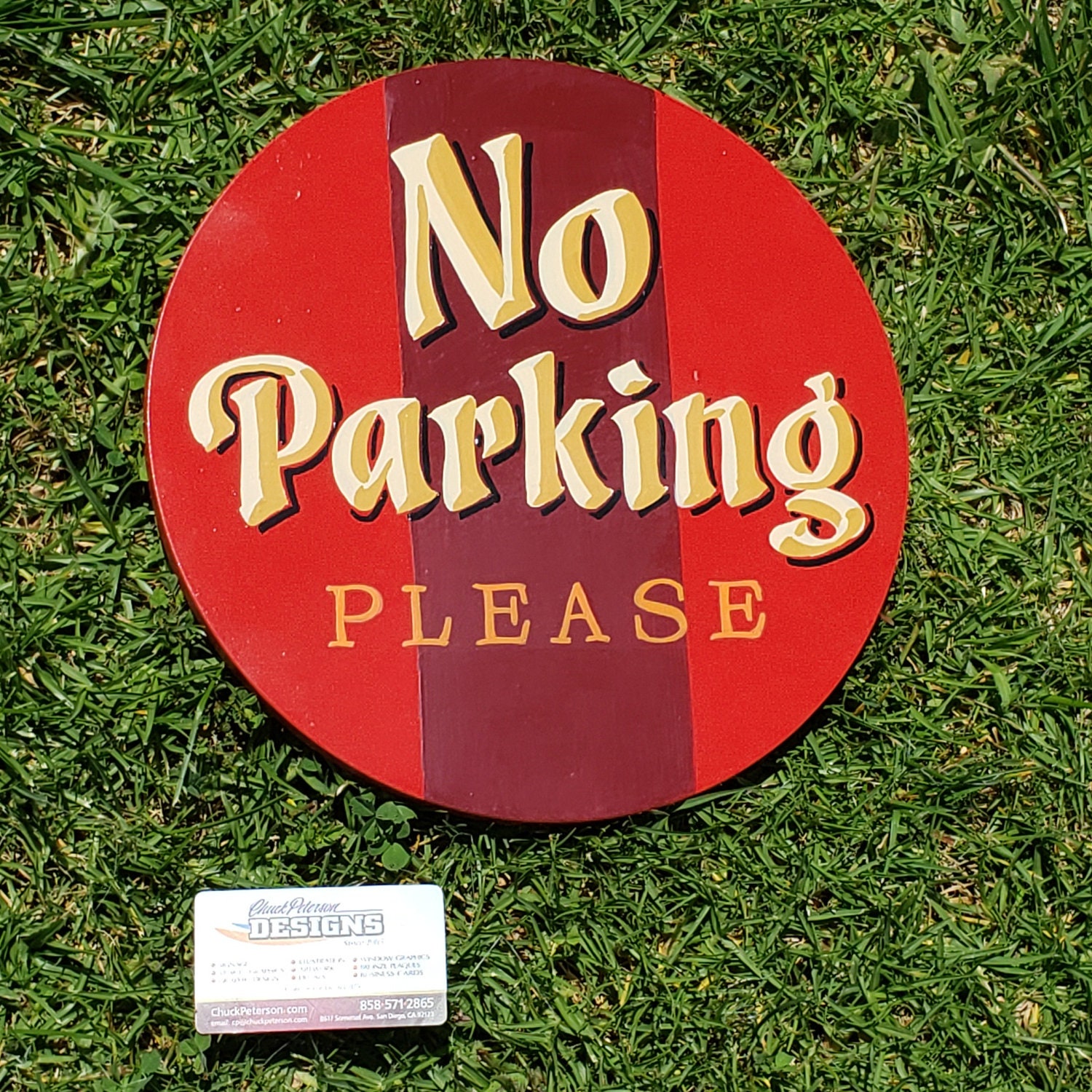 No Parking Sign Hand Painted - Etsy
