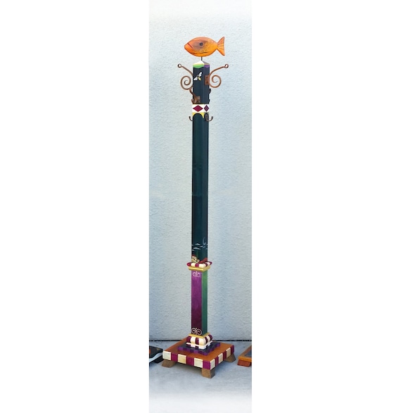 Coat Rack Standing Whimsical Functional Art Furniture Orange Fish Etsy