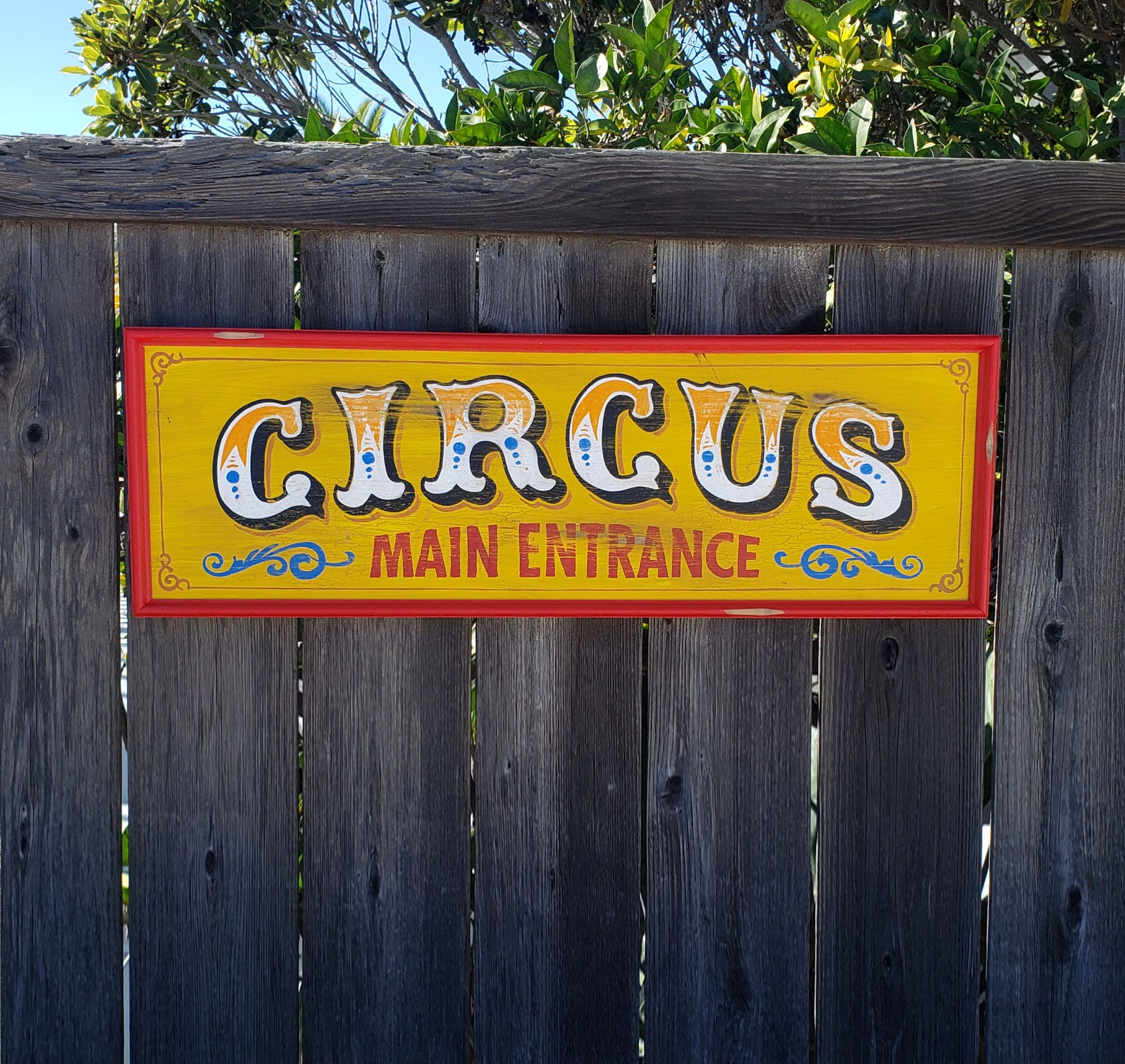 Circus Main Entrance Carnival Sign Hand Painted - Etsy