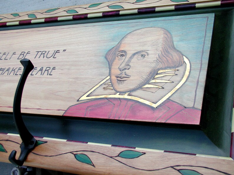 Shakespeare Quote Coat Rack Etsy