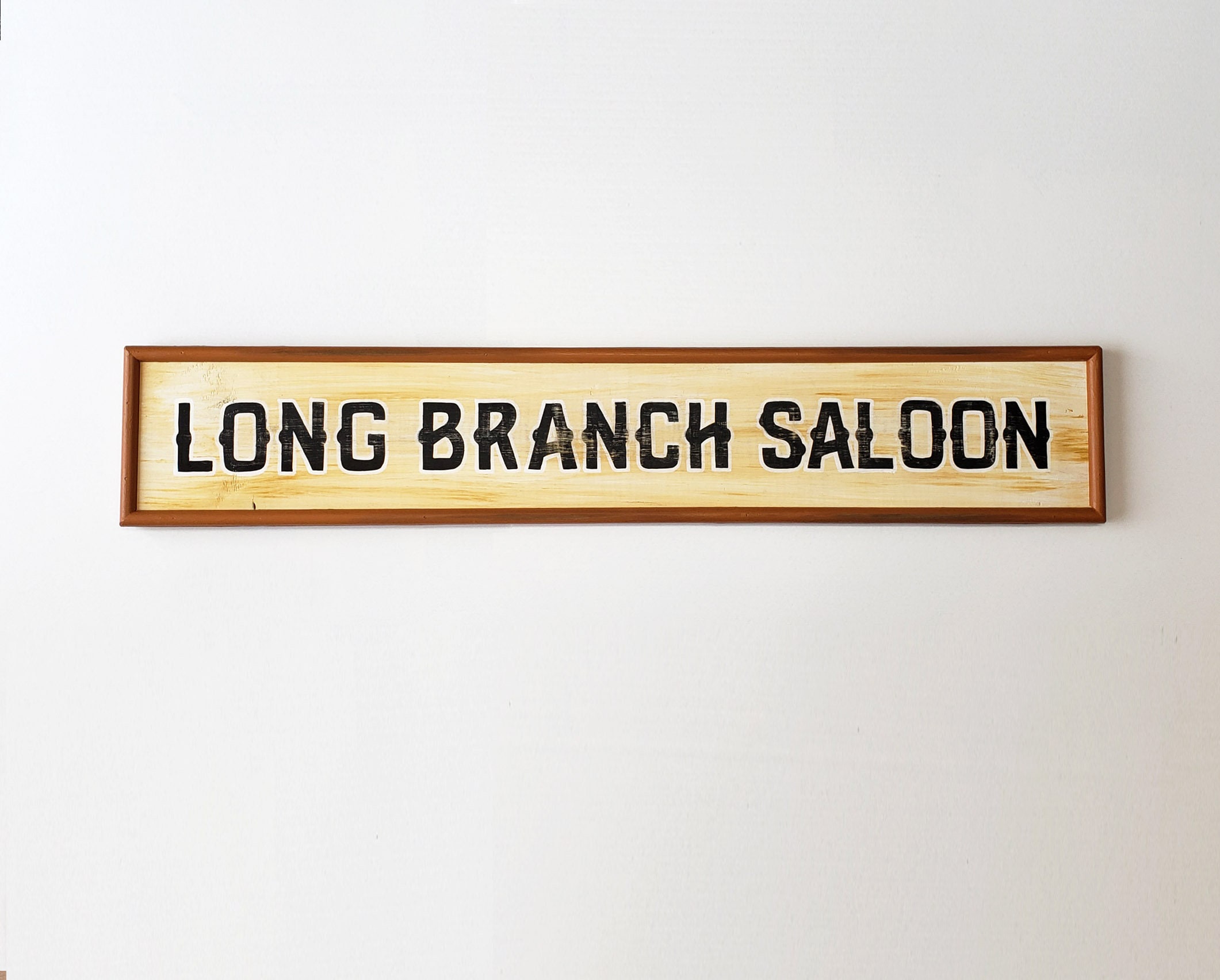 Gunsmoke Long Branch Saloon Sign Hand Painted -  Canada