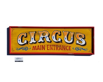 Circus Main Entrance Carnival Sign Hand Painted