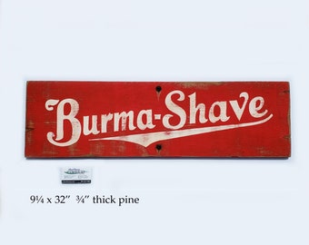 Burma Shave sign realistic replica