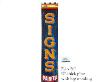 Sign Painter's antique style hand painted sign