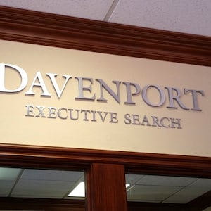Lobby Wall Sign, Professional Office Sign, Wall Letters, Price is average per letter, Office Wall Sign, Interior Signage