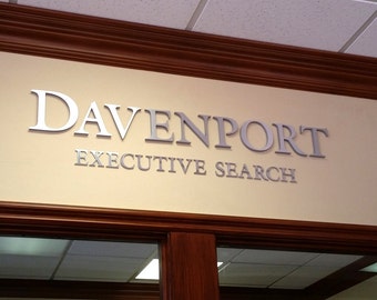 Lobby Wall Sign, Professional Office Sign, Wall Letters, Price is average per letter, Office Wall Sign, Interior Signage