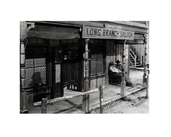 Gunsmoke Long Branch Saloon Sign Hand Painted -  Canada