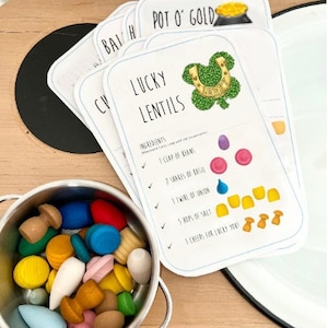 SAINT PATRICK&#39;S Day Grapat Mandala Loose Pieces Recipe Cards(8) - Irish PDF image *Download*