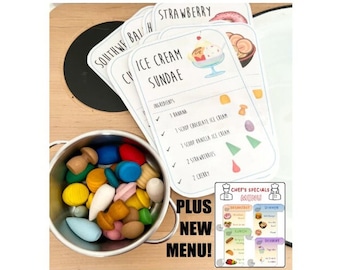 Grapat Mandala Loose Pieces Recipe Cards(10) & MENU!  - Everyday Dishes PDF image *Download*