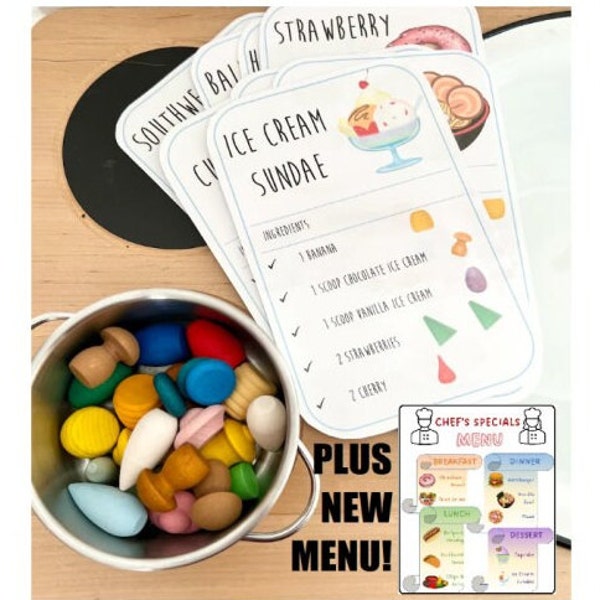 Grapat Mandala Loose Pieces Recipe Cards(10) & MENU!  - Everyday Dishes PDF image *Download*