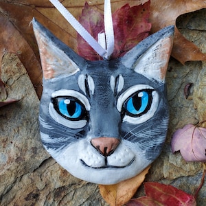 Rag Doll Cat Ornament- for the cat lover: a lightweight, hand sculpted and painted ornament.
