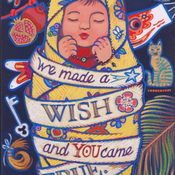 We made a WISH and YOU came TRUE-gorgeous Baby Shower keepsake print