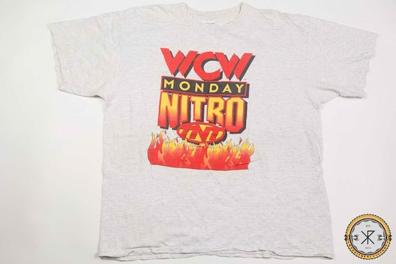 Vintage 90's WCW Monday Nitro TNT Wrestling T-shir