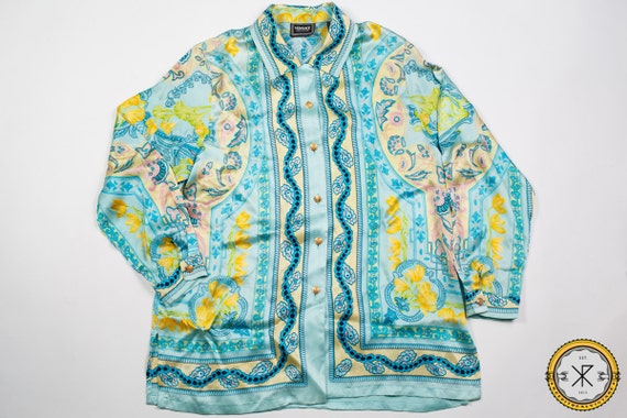 Vintage Gianni Versace Jeans Couture Silk Shirt 90