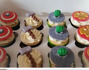 Avengers Cupcake Etsy