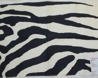 Scalamandre ZEBRA 100% Linen Fabric Samples Remnants By the Piece 25.5" x 17"