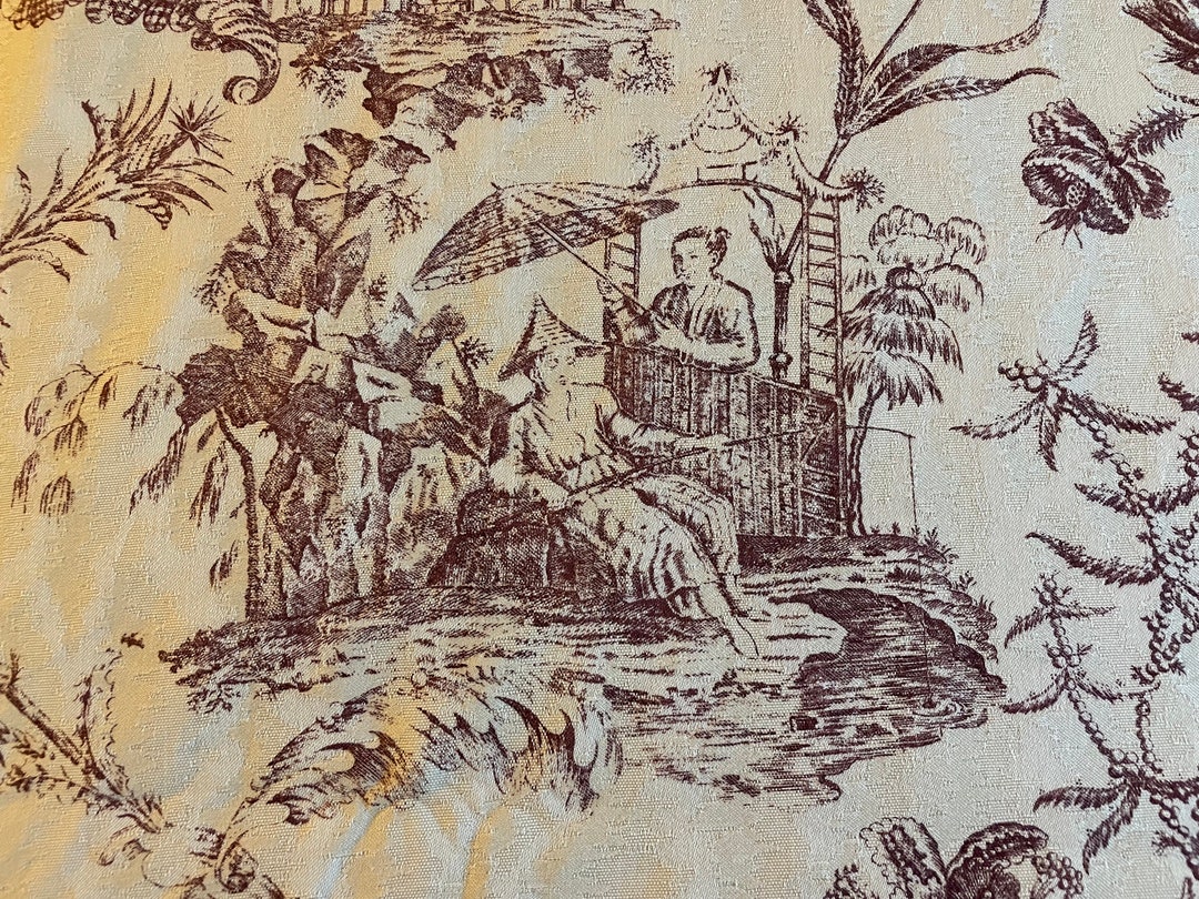 Colonial Williamsburg Foundation ORIENTAL TOILE Fabric Historical