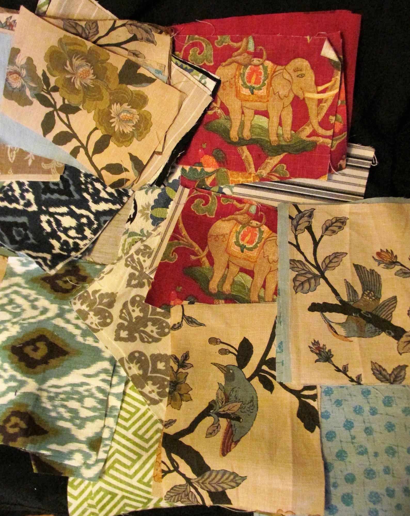 Linen and Cotton Quilting Fabrics 2 Pounds 100 Pieces Etsy