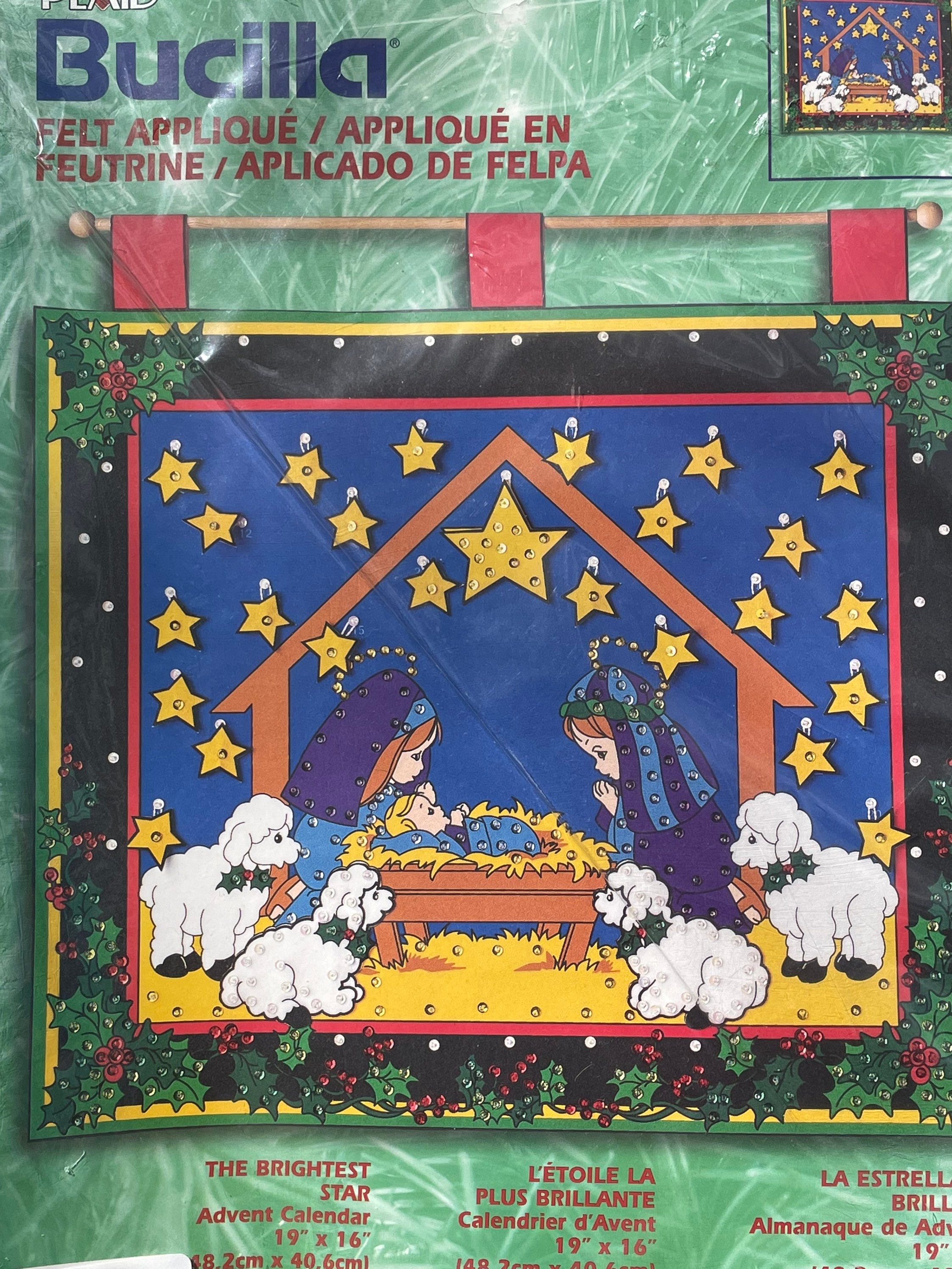 Bucilla the Brightest Star Kit Advent Calendar Christmas - Etsy