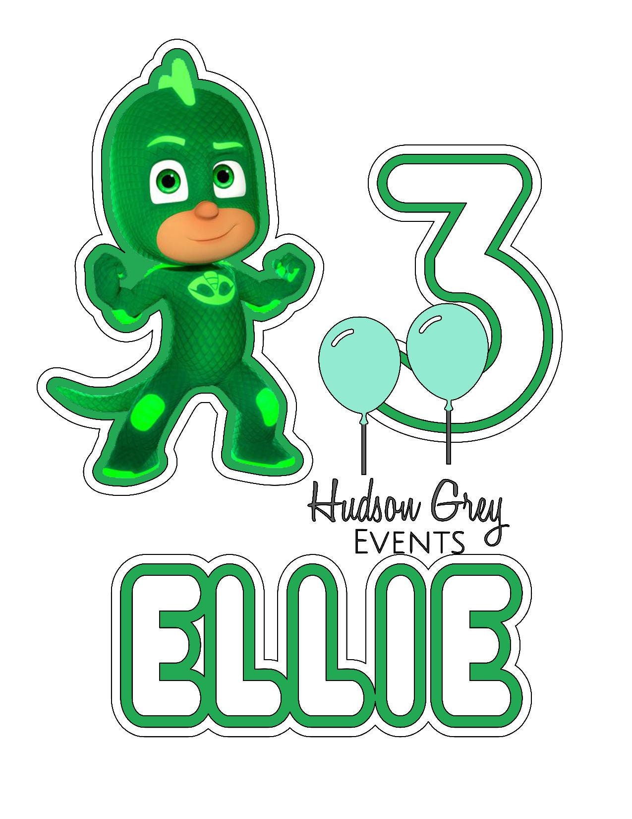 PJ Masks Cake Topper PRINTABLE DIGITAL File Etsy