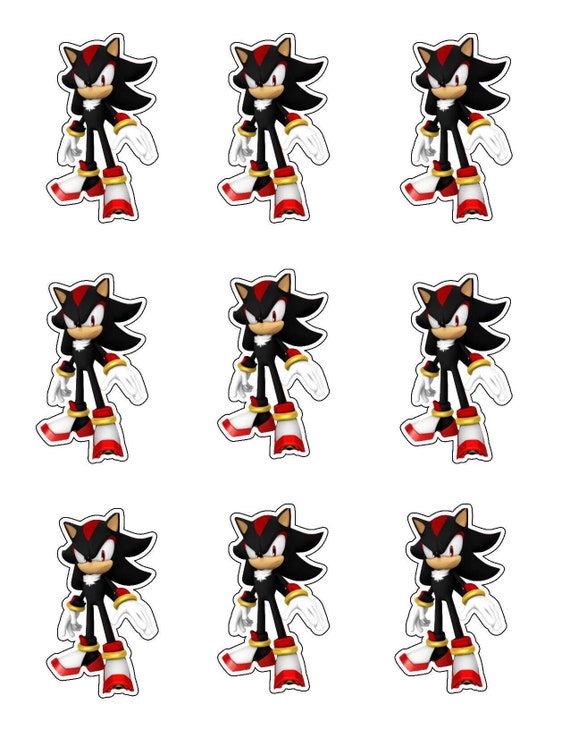 Shadow the Hedgehog cut out