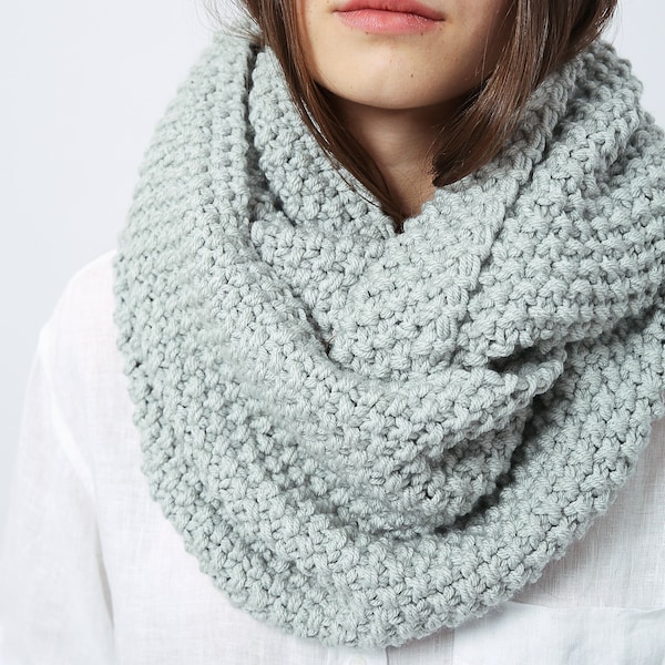The Madison Hand knit Chunky Infinity Scarf/Cowl