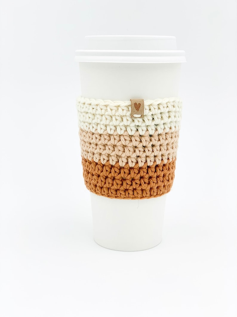 Coffee Cup Sleeve Reusable coffee cozy I Heart Latte Coffee Sleeve Coffee Cup Cozy
