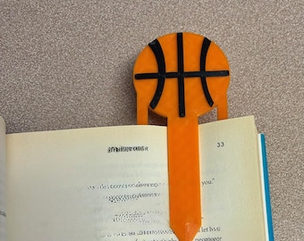 Basketball Themed 3D Printed Bookmark – Slam Dunk Your Reading Game!