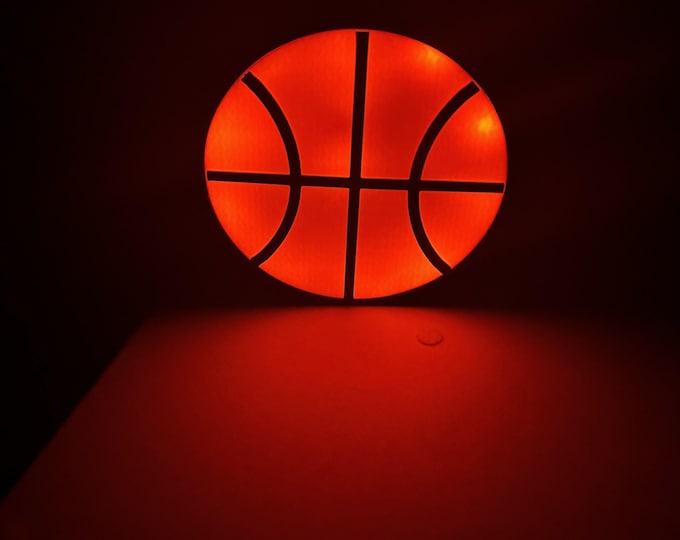 Custom 3D Printed Basketball Night Light: Personalized Sports Lamp
