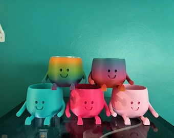 Happy Flower Indoor 3D Printed Planter Print File