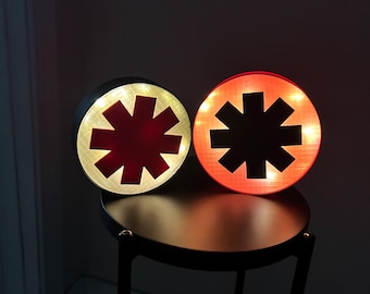 Red Hot Chili Peppers 7 Color LED Lamp Night Light Rock Band