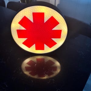 RHCP Asterisk Inspired Light: 3D Printed Iconic Symbol, Music Lover Gift