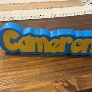 Custom 3D Printed Name Light – Pokémon-Inspired Night Light for Kids Room Décor