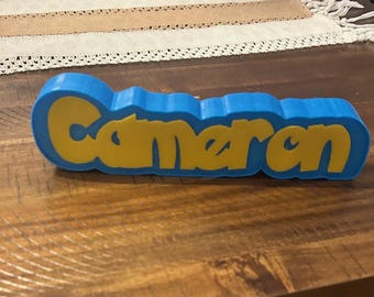 Custom 3D Printed Name Light – Pokémon-Inspired Night Light for Kids Room Décor